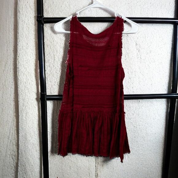 Intimately Free People Womens Sz Petite Small Lace Boho Sleeveless Blouse Top - Picture 1 of 5